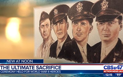Jacksonville Veterans Honor 4 Chaplains Who Made Ultimate Sacrifice