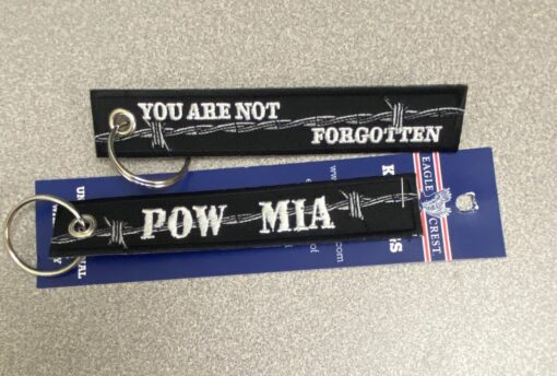 KEYCHAIN-POW MIA BARB WIRE