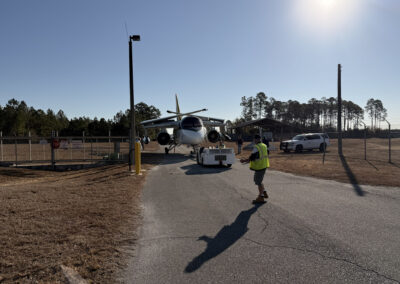 Moving The S3 Viking To The Ceciel Field Legacy Plaza And Memorial 04
