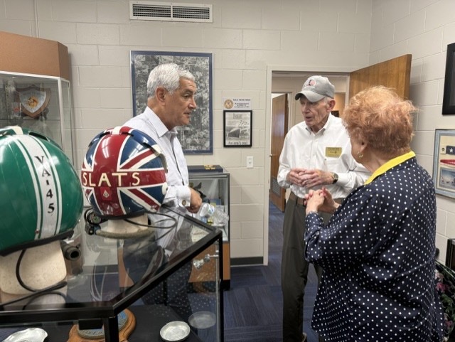 Director Mckeague Speaking With Advisor Pat Mulvihill And His Wife Mati